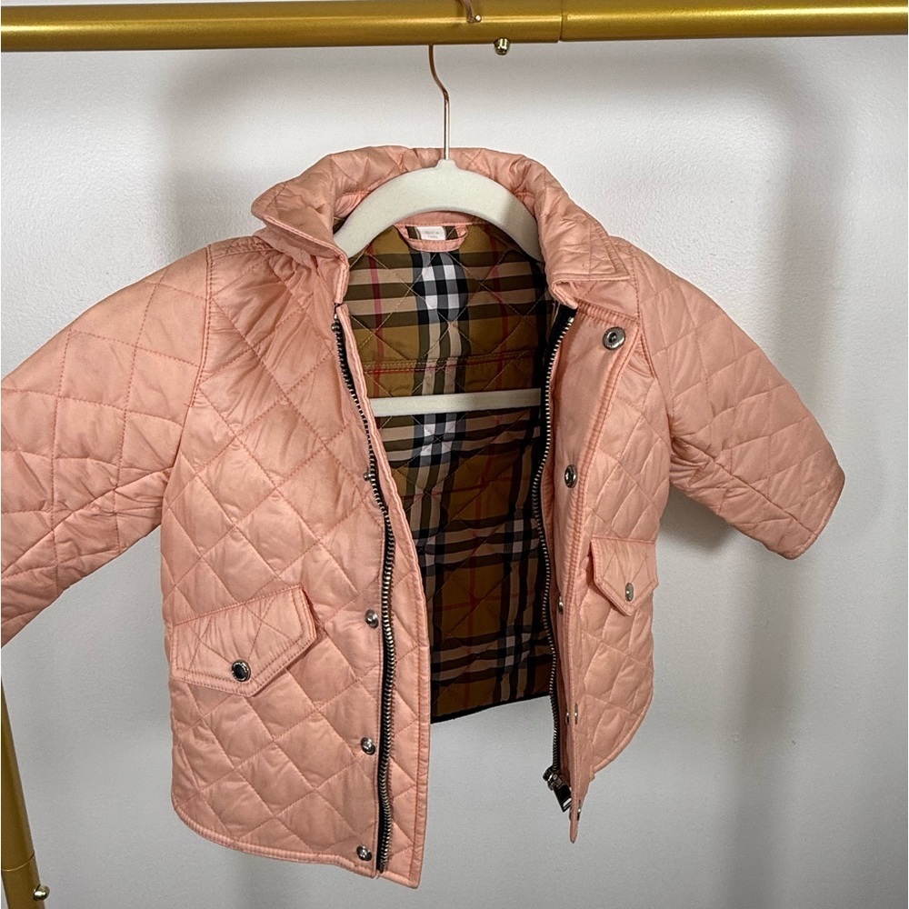 BURBERRY kids SALMON COLOR TODDLER JACKET✨ - Picture 2 of 13